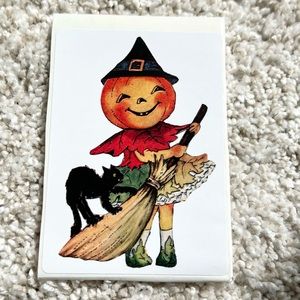 6/$12 🎃 Vintage Halloween Postcard Sticker